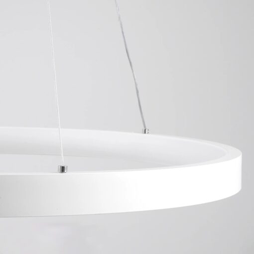 kelvo® NEMESIS KLV-101-0218 Κρεμαστό Φωτιστικό Οροφής LED 100W 10000lm 180° AC 220-240V IP20 Ρυθμιζόμενο Λευκό CCT με Χειριστήριο από 2700K έως 6000K Dimmable – Lumileds SMD Chip – Λευκό Ματ – Μ60 x Π60 x Υ60cm – 3 Χρόνια Εγγύηση
