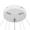 kelvo® NEMESIS KLV-101-0218 Κρεμαστό Φωτιστικό Οροφής LED 100W 10000lm 180° AC 220-240V IP20 Ρυθμιζόμενο Λευκό CCT με Χειριστήριο από 2700K έως 6000K Dimmable – Lumileds SMD Chip – Λευκό Ματ – Μ60 x Π60 x Υ60cm – 3 Χρόνια Εγγύηση