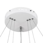 kelvo® NEMESIS KLV-101-0218 Κρεμαστό Φωτιστικό Οροφής LED 100W 10000lm 180° AC 220-240V IP20 Ρυθμιζόμενο Λευκό CCT με Χειριστήριο από 2700K έως 6000K Dimmable – Lumileds SMD Chip – Λευκό Ματ – Μ60 x Π60 x Υ60cm – 3 Χρόνια Εγγύηση