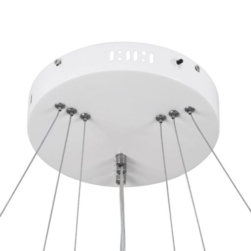 kelvo® NEMESIS KLV-101-0218 Κρεμαστό Φωτιστικό Οροφής LED 100W 10000lm 180° AC 220-240V IP20 Ρυθμιζόμενο Λευκό CCT με Χειριστήριο από 2700K έως 6000K Dimmable – Lumileds SMD Chip – Λευκό Ματ – Μ60 x Π60 x Υ60cm – 3 Χρόνια Εγγύηση