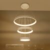 kelvo® NEMESIS KLV-101-0218 Κρεμαστό Φωτιστικό Οροφής LED 100W 10000lm 180° AC 220-240V IP20 Ρυθμιζόμενο Λευκό CCT με Χειριστήριο από 2700K έως 6000K Dimmable – Lumileds SMD Chip – Λευκό Ματ – Μ60 x Π60 x Υ60cm – 3 Χρόνια Εγγύηση