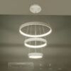 kelvo® NEMESIS KLV-101-0218 Κρεμαστό Φωτιστικό Οροφής LED 100W 10000lm 180° AC 220-240V IP20 Ρυθμιζόμενο Λευκό CCT με Χειριστήριο από 2700K έως 6000K Dimmable – Lumileds SMD Chip – Λευκό Ματ – Μ60 x Π60 x Υ60cm – 3 Χρόνια Εγγύηση