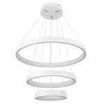 kelvo® NEMESIS KLV-101-0218-V2 Κρεμαστό Φωτιστικό Οροφής LED 100W 10000lm 180° AC 220-240V IP20 Ρυθμιζόμενο Λευκό CCT με Χειριστήριο από 2700K έως 6000K Dimmable – Lumileds SMD Chip – Λευκό Ματ – Μ60 x Π60 x Υ60cm – 3 Χρόνια Εγγύηση