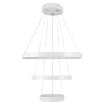 kelvo® NEMESIS KLV-101-0218-V2 Κρεμαστό Φωτιστικό Οροφής LED 100W 10000lm 180° AC 220-240V IP20 Ρυθμιζόμενο Λευκό CCT με Χειριστήριο από 2700K έως 6000K Dimmable – Lumileds SMD Chip – Λευκό Ματ – Μ60 x Π60 x Υ60cm – 3 Χρόνια Εγγύηση