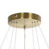 kelvo® NEMESIS KLV-101-0219-V2 Κρεμαστό Φωτιστικό Οροφής LED 100W 10000lm 180° AC 220-240V IP20 Ρυθμιζόμενο Λευκό CCT με Χειριστήριο από 2700K έως 6000K Dimmable – Lumileds SMD Chip – Χρυσό Πλατίνα – Μ60 x Π60 x Υ60cm – 3 Χρόνια Εγγύηση