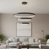 kelvo® NEMESIS KLV-101-0220 Κρεμαστό Φωτιστικό Οροφής LED 120W 12000lm 180° AC 220-240V IP20 Ρυθμιζόμενο Λευκό CCT με Χειριστήριο από 2700K έως 6000K Dimmable – Lumileds SMD Chip – Μαύρο Ματ – Μ80 x Π80 x Υ80cm – 3 Χρόνια Εγγύηση