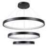 kelvo® NEMESIS KLV-101-0220 Κρεμαστό Φωτιστικό Οροφής LED 120W 12000lm 180° AC 220-240V IP20 Ρυθμιζόμενο Λευκό CCT με Χειριστήριο από 2700K έως 6000K Dimmable – Lumileds SMD Chip – Μαύρο Ματ – Μ80 x Π80 x Υ80cm – 3 Χρόνια Εγγύηση