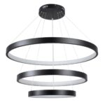 kelvo® NEMESIS KLV-101-0220 Κρεμαστό Φωτιστικό Οροφής LED 120W 12000lm 180° AC 220-240V IP20 Ρυθμιζόμενο Λευκό CCT με Χειριστήριο από 2700K έως 6000K Dimmable – Lumileds SMD Chip – Μαύρο Ματ – Μ80 x Π80 x Υ80cm – 3 Χρόνια Εγγύηση