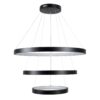kelvo® NEMESIS KLV-101-0220 Κρεμαστό Φωτιστικό Οροφής LED 120W 12000lm 180° AC 220-240V IP20 Ρυθμιζόμενο Λευκό CCT με Χειριστήριο από 2700K έως 6000K Dimmable – Lumileds SMD Chip – Μαύρο Ματ – Μ80 x Π80 x Υ80cm – 3 Χρόνια Εγγύηση