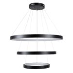 kelvo® NEMESIS KLV-101-0220 Κρεμαστό Φωτιστικό Οροφής LED 120W 12000lm 180° AC 220-240V IP20 Ρυθμιζόμενο Λευκό CCT με Χειριστήριο από 2700K έως 6000K Dimmable – Lumileds SMD Chip – Μαύρο Ματ – Μ80 x Π80 x Υ80cm – 3 Χρόνια Εγγύηση