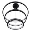 kelvo® NEMESIS KLV-101-0220 Κρεμαστό Φωτιστικό Οροφής LED 120W 12000lm 180° AC 220-240V IP20 Ρυθμιζόμενο Λευκό CCT με Χειριστήριο από 2700K έως 6000K Dimmable – Lumileds SMD Chip – Μαύρο Ματ – Μ80 x Π80 x Υ80cm – 3 Χρόνια Εγγύηση