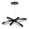 kelvo® NEMESIS KLV-101-0220 Κρεμαστό Φωτιστικό Οροφής LED 120W 12000lm 180° AC 220-240V IP20 Ρυθμιζόμενο Λευκό CCT με Χειριστήριο από 2700K έως 6000K Dimmable – Lumileds SMD Chip – Μαύρο Ματ – Μ80 x Π80 x Υ80cm – 3 Χρόνια Εγγύηση