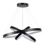 kelvo® NEMESIS KLV-101-0220 Κρεμαστό Φωτιστικό Οροφής LED 120W 12000lm 180° AC 220-240V IP20 Ρυθμιζόμενο Λευκό CCT με Χειριστήριο από 2700K έως 6000K Dimmable – Lumileds SMD Chip – Μαύρο Ματ – Μ80 x Π80 x Υ80cm – 3 Χρόνια Εγγύηση