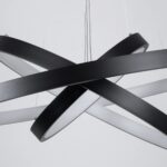 kelvo® NEMESIS KLV-101-0220 Κρεμαστό Φωτιστικό Οροφής LED 120W 12000lm 180° AC 220-240V IP20 Ρυθμιζόμενο Λευκό CCT με Χειριστήριο από 2700K έως 6000K Dimmable – Lumileds SMD Chip – Μαύρο Ματ – Μ80 x Π80 x Υ80cm – 3 Χρόνια Εγγύηση