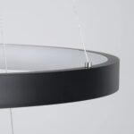 kelvo® NEMESIS KLV-101-0220 Κρεμαστό Φωτιστικό Οροφής LED 120W 12000lm 180° AC 220-240V IP20 Ρυθμιζόμενο Λευκό CCT με Χειριστήριο από 2700K έως 6000K Dimmable – Lumileds SMD Chip – Μαύρο Ματ – Μ80 x Π80 x Υ80cm – 3 Χρόνια Εγγύηση