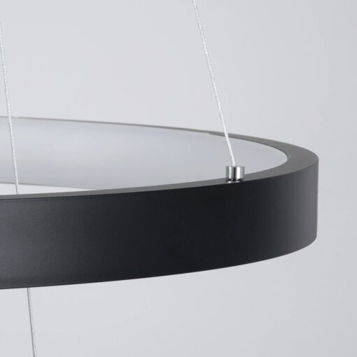 kelvo® NEMESIS KLV-101-0220 Κρεμαστό Φωτιστικό Οροφής LED 120W 12000lm 180° AC 220-240V IP20 Ρυθμιζόμενο Λευκό CCT με Χειριστήριο από 2700K έως 6000K Dimmable – Lumileds SMD Chip – Μαύρο Ματ – Μ80 x Π80 x Υ80cm – 3 Χρόνια Εγγύηση