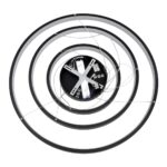 kelvo® NEMESIS KLV-101-0220 Κρεμαστό Φωτιστικό Οροφής LED 120W 12000lm 180° AC 220-240V IP20 Ρυθμιζόμενο Λευκό CCT με Χειριστήριο από 2700K έως 6000K Dimmable – Lumileds SMD Chip – Μαύρο Ματ – Μ80 x Π80 x Υ80cm – 3 Χρόνια Εγγύηση