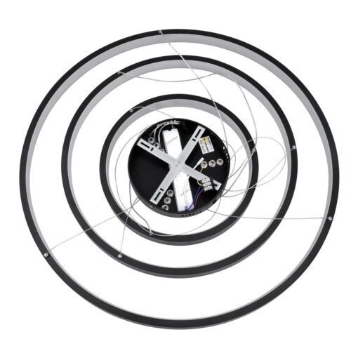 kelvo® NEMESIS KLV-101-0220 Κρεμαστό Φωτιστικό Οροφής LED 120W 12000lm 180° AC 220-240V IP20 Ρυθμιζόμενο Λευκό CCT με Χειριστήριο από 2700K έως 6000K Dimmable – Lumileds SMD Chip – Μαύρο Ματ – Μ80 x Π80 x Υ80cm – 3 Χρόνια Εγγύηση