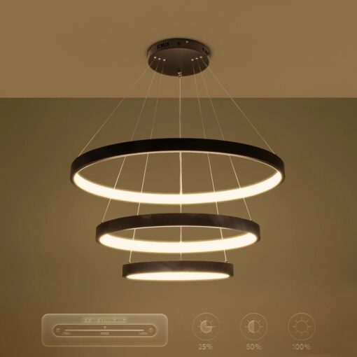 kelvo® NEMESIS KLV-101-0220 Κρεμαστό Φωτιστικό Οροφής LED 120W 12000lm 180° AC 220-240V IP20 Ρυθμιζόμενο Λευκό CCT με Χειριστήριο από 2700K έως 6000K Dimmable – Lumileds SMD Chip – Μαύρο Ματ – Μ80 x Π80 x Υ80cm – 3 Χρόνια Εγγύηση