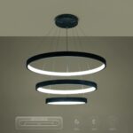 kelvo® NEMESIS KLV-101-0220 Κρεμαστό Φωτιστικό Οροφής LED 120W 12000lm 180° AC 220-240V IP20 Ρυθμιζόμενο Λευκό CCT με Χειριστήριο από 2700K έως 6000K Dimmable – Lumileds SMD Chip – Μαύρο Ματ – Μ80 x Π80 x Υ80cm – 3 Χρόνια Εγγύηση