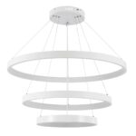 kelvo® NEMESIS KLV-101-0221 Κρεμαστό Φωτιστικό Οροφής LED 120W 12000lm 180° AC 220-240V IP20 Ρυθμιζόμενο Λευκό CCT με Χειριστήριο από 2700K έως 6000K Dimmable – Lumileds SMD Chip – Λευκό Ματ – Μ80 x Π80 x Υ80cm – 3 Χρόνια Εγγύηση