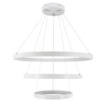 kelvo® NEMESIS KLV-101-0221 Κρεμαστό Φωτιστικό Οροφής LED 120W 12000lm 180° AC 220-240V IP20 Ρυθμιζόμενο Λευκό CCT με Χειριστήριο από 2700K έως 6000K Dimmable – Lumileds SMD Chip – Λευκό Ματ – Μ80 x Π80 x Υ80cm – 3 Χρόνια Εγγύηση