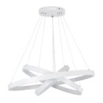 kelvo® NEMESIS KLV-101-0221 Κρεμαστό Φωτιστικό Οροφής LED 120W 12000lm 180° AC 220-240V IP20 Ρυθμιζόμενο Λευκό CCT με Χειριστήριο από 2700K έως 6000K Dimmable – Lumileds SMD Chip – Λευκό Ματ – Μ80 x Π80 x Υ80cm – 3 Χρόνια Εγγύηση