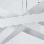 kelvo® NEMESIS KLV-101-0221 Κρεμαστό Φωτιστικό Οροφής LED 120W 12000lm 180° AC 220-240V IP20 Ρυθμιζόμενο Λευκό CCT με Χειριστήριο από 2700K έως 6000K Dimmable – Lumileds SMD Chip – Λευκό Ματ – Μ80 x Π80 x Υ80cm – 3 Χρόνια Εγγύηση