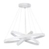 kelvo® NEMESIS KLV-101-0221-V2 Κρεμαστό Φωτιστικό Οροφής LED 120W 12000lm 180° AC 220-240V IP20 Ρυθμιζόμενο Λευκό CCT με Χειριστήριο από 2700K έως 6000K Dimmable – Lumileds SMD Chip – Λευκό Ματ – Μ80 x Π80 x Υ80cm – 3 Χρόνια Εγγύηση