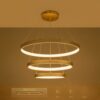 kelvo® NEMESIS KLV-101-0222-V2 Κρεμαστό Φωτιστικό Οροφής LED 120W 12000lm 180° AC 220-240V IP20 Ρυθμιζόμενο Λευκό CCT με Χειριστήριο από 2700K έως 6000K Dimmable – Lumileds SMD Chip – Χρυσό Πλατίνα – Μ80 x Π80 x Υ80cm – 3 Χρόνια Εγγύηση