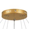 kelvo® NEMESIS KLV-101-0222-V2 Κρεμαστό Φωτιστικό Οροφής LED 120W 12000lm 180° AC 220-240V IP20 Ρυθμιζόμενο Λευκό CCT με Χειριστήριο από 2700K έως 6000K Dimmable – Lumileds SMD Chip – Χρυσό Πλατίνα – Μ80 x Π80 x Υ80cm – 3 Χρόνια Εγγύηση