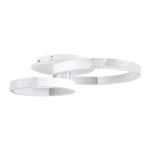 kelvo® DIAMOND KLV-101-0224 Φωτιστικό Οροφής LED 67W 6700lm 360° AC 220-240V IP20 Ρυθμιζόμενο Λευκό CCT με Χειριστήριο από 2700K έως 6000K Dimmable – Lumileds SMD Chip – Λευκό Ματ – Μ60 x Π40 x Υ14cm – 3 Χρόνια Εγγύηση