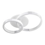 kelvo® DIAMOND KLV-101-0224 Φωτιστικό Οροφής LED 67W 6700lm 360° AC 220-240V IP20 Ρυθμιζόμενο Λευκό CCT με Χειριστήριο από 2700K έως 6000K Dimmable – Lumileds SMD Chip – Λευκό Ματ – Μ60 x Π40 x Υ14cm – 3 Χρόνια Εγγύηση