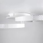 kelvo® DIAMOND KLV-101-0224 Φωτιστικό Οροφής LED 67W 6700lm 360° AC 220-240V IP20 Ρυθμιζόμενο Λευκό CCT με Χειριστήριο από 2700K έως 6000K Dimmable – Lumileds SMD Chip – Λευκό Ματ – Μ60 x Π40 x Υ14cm – 3 Χρόνια Εγγύηση