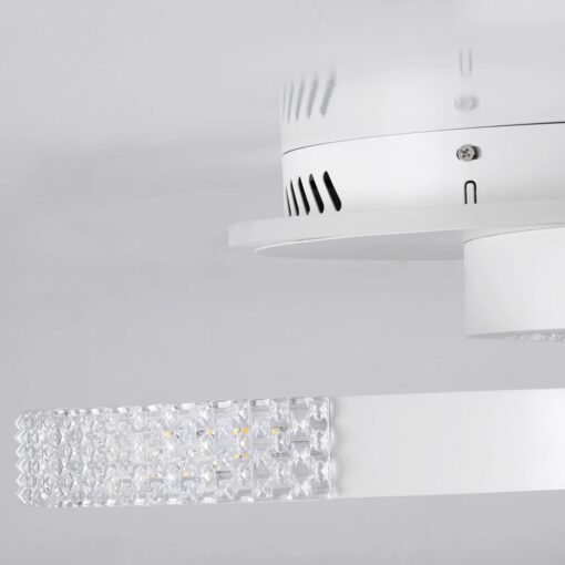 kelvo® DIAMOND KLV-101-0224 Φωτιστικό Οροφής LED 67W 6700lm 360° AC 220-240V IP20 Ρυθμιζόμενο Λευκό CCT με Χειριστήριο από 2700K έως 6000K Dimmable – Lumileds SMD Chip – Λευκό Ματ – Μ60 x Π40 x Υ14cm – 3 Χρόνια Εγγύηση