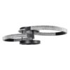 kelvo® DIAMOND KLV-101-0226 Φωτιστικό Οροφής LED 100W 10000lm 360° AC 220-240V IP20 Ρυθμιζόμενο Λευκό CCT με Χειριστήριο από 2700K έως 6000K Dimmable – Lumileds SMD Chip – Μαύρο Ματ – Μ80 x Π50 x Υ20cm – 3 Χρόνια Εγγύηση