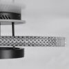 kelvo® DIAMOND KLV-101-0226 Φωτιστικό Οροφής LED 100W 10000lm 360° AC 220-240V IP20 Ρυθμιζόμενο Λευκό CCT με Χειριστήριο από 2700K έως 6000K Dimmable – Lumileds SMD Chip – Μαύρο Ματ – Μ80 x Π50 x Υ20cm – 3 Χρόνια Εγγύηση