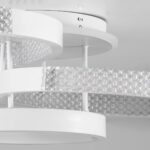 kelvo® DIAMOND KLV-101-0227 Φωτιστικό Οροφής LED 100W 10000lm 360° AC 220-240V IP20 Ρυθμιζόμενο Λευκό CCT με Χειριστήριο από 2700K έως 6000K Dimmable – Lumileds SMD Chip – Λευκό Ματ – Μ80 x Π50 x Υ20cm – 3 Χρόνια Εγγύηση