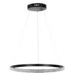 kelvo® DIAMOND KLV-101-0229 Κρεμαστό Φωτιστικό Οροφής LED 45W 4500lm 180° AC 220-240V IP20 Ρυθμιζόμενο Λευκό CCT με Χειριστήριο από 2700K έως 6000K Dimmable – Lumileds SMD Chip – Μαύρο Ματ – Μ60 x Π60 x Υ3cm – 3 Χρόνια Εγγύηση