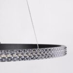 kelvo® DIAMOND KLV-101-0229 Κρεμαστό Φωτιστικό Οροφής LED 45W 4500lm 180° AC 220-240V IP20 Ρυθμιζόμενο Λευκό CCT με Χειριστήριο από 2700K έως 6000K Dimmable – Lumileds SMD Chip – Μαύρο Ματ – Μ60 x Π60 x Υ3cm – 3 Χρόνια Εγγύηση