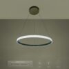 kelvo® DIAMOND KLV-101-0230 Κρεμαστό Φωτιστικό Οροφής LED 45W 4500lm 180° AC 220-240V IP20 Ρυθμιζόμενο Λευκό CCT με Χειριστήριο από 2700K έως 6000K Dimmable – Lumileds SMD Chip – Χρυσό Πλατίνα – Μ60 x Π60 x Υ3cm – 3 Χρόνια Εγγύηση