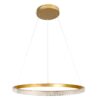 kelvo® DIAMOND KLV-101-0230 Κρεμαστό Φωτιστικό Οροφής LED 45W 4500lm 180° AC 220-240V IP20 Ρυθμιζόμενο Λευκό CCT με Χειριστήριο από 2700K έως 6000K Dimmable – Lumileds SMD Chip – Χρυσό Πλατίνα – Μ60 x Π60 x Υ3cm – 3 Χρόνια Εγγύηση