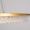 kelvo® DIAMOND KLV-101-0230 Κρεμαστό Φωτιστικό Οροφής LED 45W 4500lm 180° AC 220-240V IP20 Ρυθμιζόμενο Λευκό CCT με Χειριστήριο από 2700K έως 6000K Dimmable – Lumileds SMD Chip – Χρυσό Πλατίνα – Μ60 x Π60 x Υ3cm – 3 Χρόνια Εγγύηση