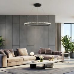 kelvo® DIAMOND KLV-101-0231 Κρεμαστό Φωτιστικό Οροφής LED 67W 6700lm 180° AC 220-240V IP20 Ρυθμιζόμενο Λευκό CCT με Χειριστήριο από 2700K έως 6000K Dimmable – Lumileds SMD Chip – Μαύρο Ματ – Μ80 x Π80 x Υ3cm – 3 Χρόνια Εγγύηση