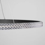 kelvo® DIAMOND KLV-101-0231 Κρεμαστό Φωτιστικό Οροφής LED 67W 6700lm 180° AC 220-240V IP20 Ρυθμιζόμενο Λευκό CCT με Χειριστήριο από 2700K έως 6000K Dimmable – Lumileds SMD Chip – Μαύρο Ματ – Μ80 x Π80 x Υ3cm – 3 Χρόνια Εγγύηση