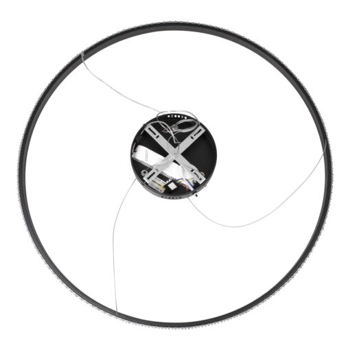 kelvo® DIAMOND KLV-101-0231 Κρεμαστό Φωτιστικό Οροφής LED 67W 6700lm 180° AC 220-240V IP20 Ρυθμιζόμενο Λευκό CCT με Χειριστήριο από 2700K έως 6000K Dimmable – Lumileds SMD Chip – Μαύρο Ματ – Μ80 x Π80 x Υ3cm – 3 Χρόνια Εγγύηση