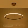 kelvo® DIAMOND KLV-101-0232 Κρεμαστό Φωτιστικό Οροφής LED 67W 6700lm 180° AC 220-240V IP20 Ρυθμιζόμενο Λευκό CCT με Χειριστήριο από 2700K έως 6000K Dimmable – Lumileds SMD Chip – Χρυσό Πλατίνα – Μ80 x Π80 x Υ3cm – 3 Χρόνια Εγγύηση