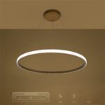 kelvo® DIAMOND KLV-101-0232 Κρεμαστό Φωτιστικό Οροφής LED 67W 6700lm 180° AC 220-240V IP20 Ρυθμιζόμενο Λευκό CCT με Χειριστήριο από 2700K έως 6000K Dimmable – Lumileds SMD Chip – Χρυσό Πλατίνα – Μ80 x Π80 x Υ3cm – 3 Χρόνια Εγγύηση