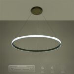 kelvo® DIAMOND KLV-101-0232 Κρεμαστό Φωτιστικό Οροφής LED 67W 6700lm 180° AC 220-240V IP20 Ρυθμιζόμενο Λευκό CCT με Χειριστήριο από 2700K έως 6000K Dimmable – Lumileds SMD Chip – Χρυσό Πλατίνα – Μ80 x Π80 x Υ3cm – 3 Χρόνια Εγγύηση