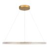 kelvo® DIAMOND KLV-101-0232 Κρεμαστό Φωτιστικό Οροφής LED 67W 6700lm 180° AC 220-240V IP20 Ρυθμιζόμενο Λευκό CCT με Χειριστήριο από 2700K έως 6000K Dimmable – Lumileds SMD Chip – Χρυσό Πλατίνα – Μ80 x Π80 x Υ3cm – 3 Χρόνια Εγγύηση